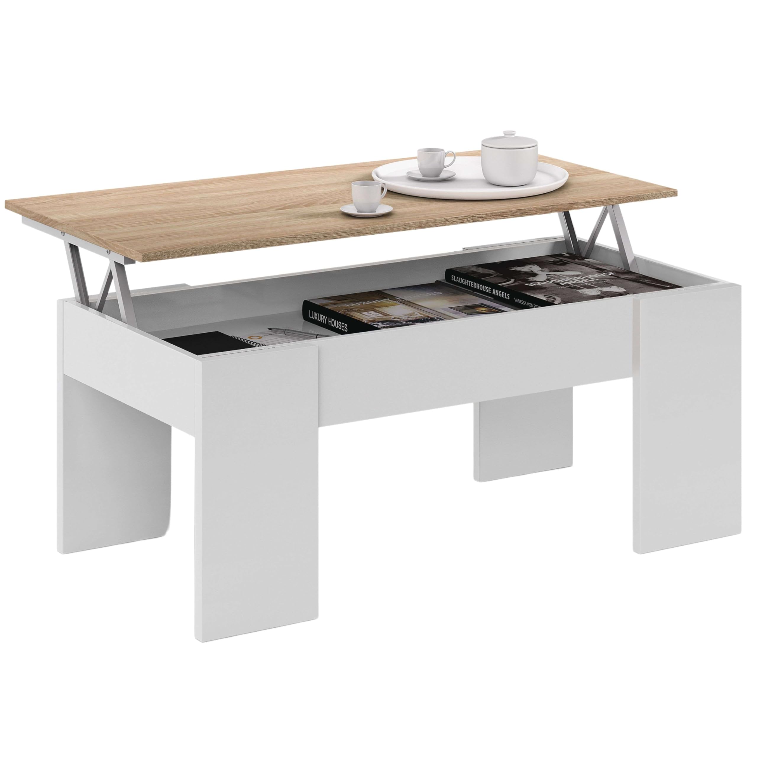  Habitdesign 0F1640A Economica Coffee Table in Canadese Quercia - Artik Bianco
| Habitdesign 0F1640A Tavola per Caffè Lo